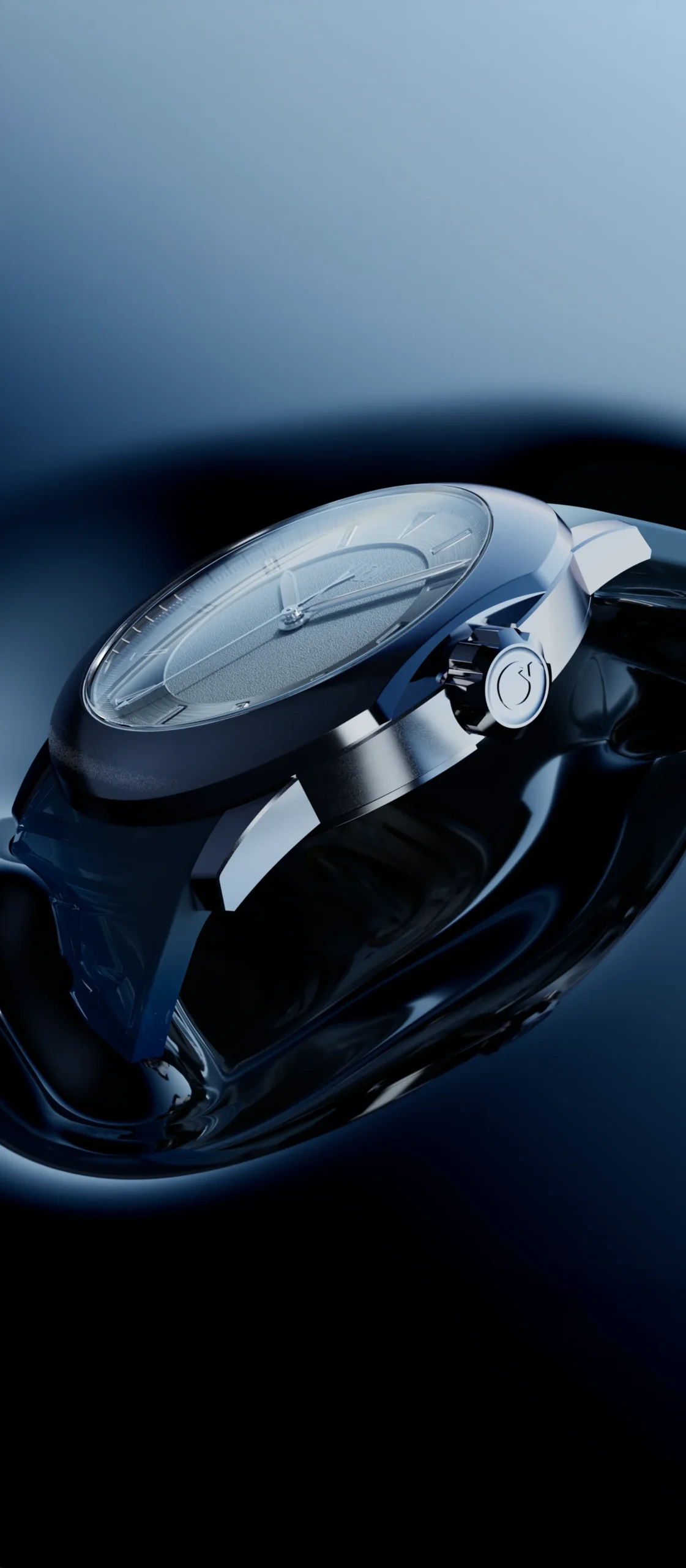 Detail shot of Grade 5 Titanium finish, emphasizing the microbillage and hand-polished bevels used in YLEM automatic watches.